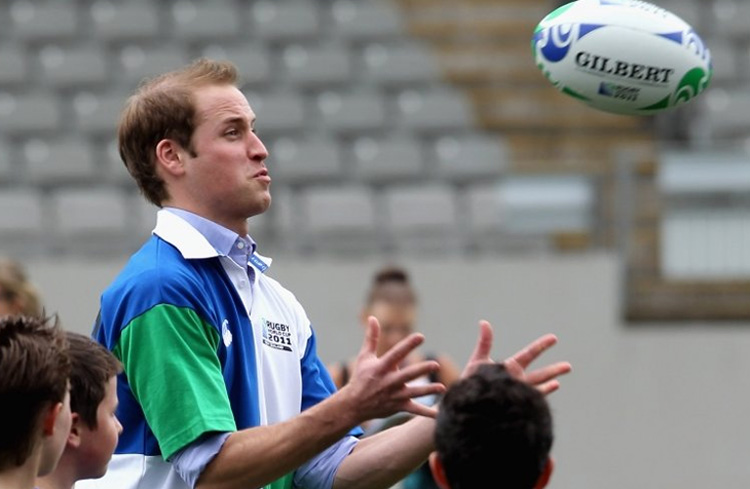 Princes William - Rugby fan