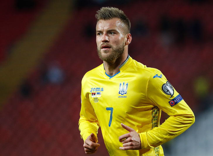 Andriy Yarmolenko of Ukraine