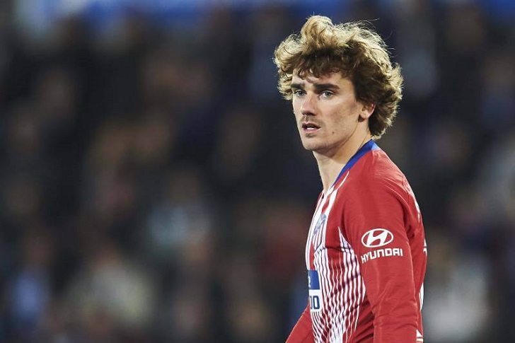 Antoine Griezmann in action for Atletico Madrid.