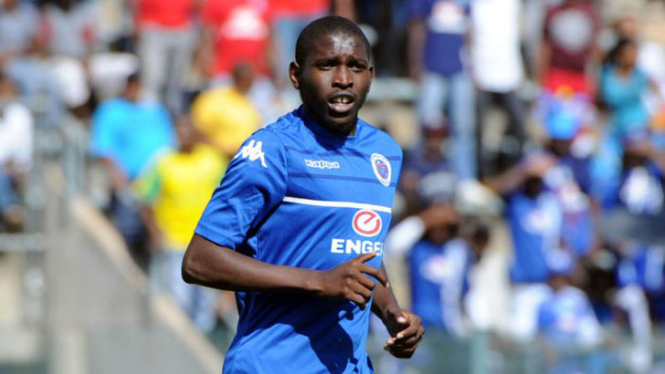 Aubrey Modiba in action for SuperSport United.