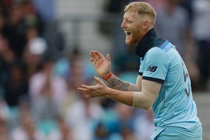 Ben Stokes in action for England.