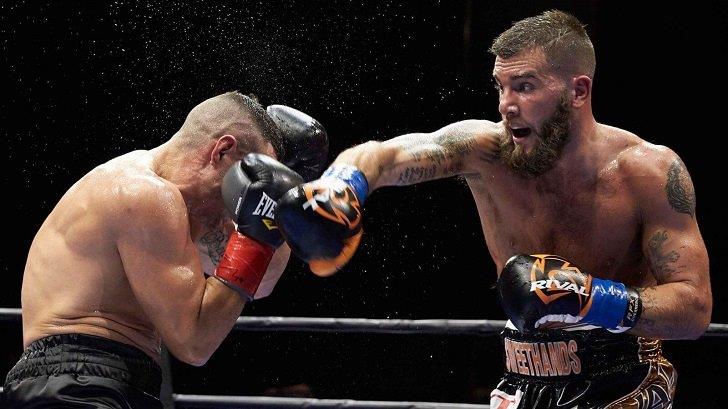 Caleb Plant defeating Rogelio Medina in his last fight in February 2018.