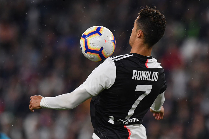 Cristiano Ronaldo in action for Juventus