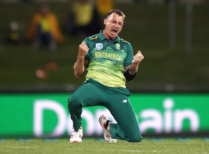 Dale Steyn in action for South Africa.