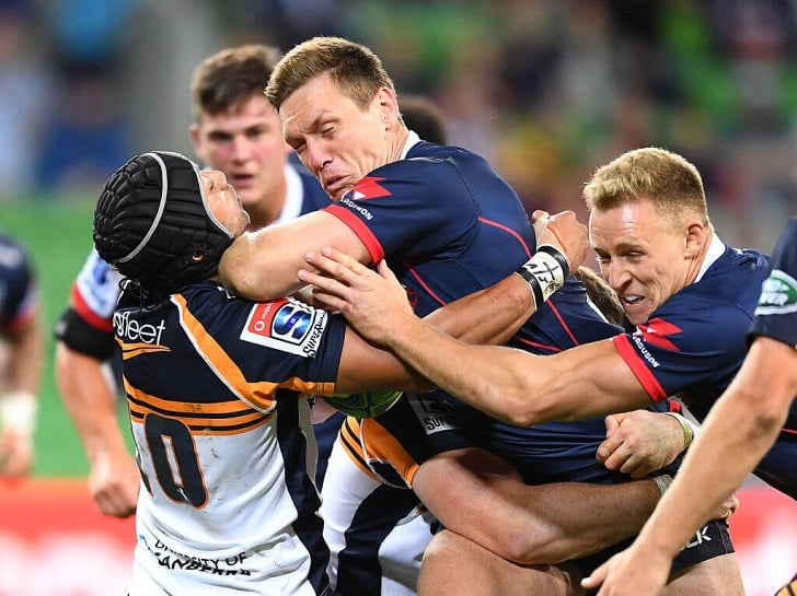 Dane Haylett-Petty in action for Rebels.