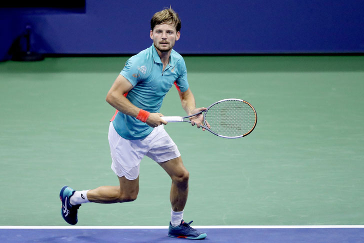 David Goffin in action