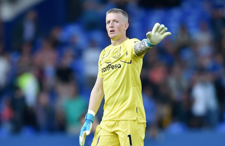 Everton goalkeeper Jordan Pickford