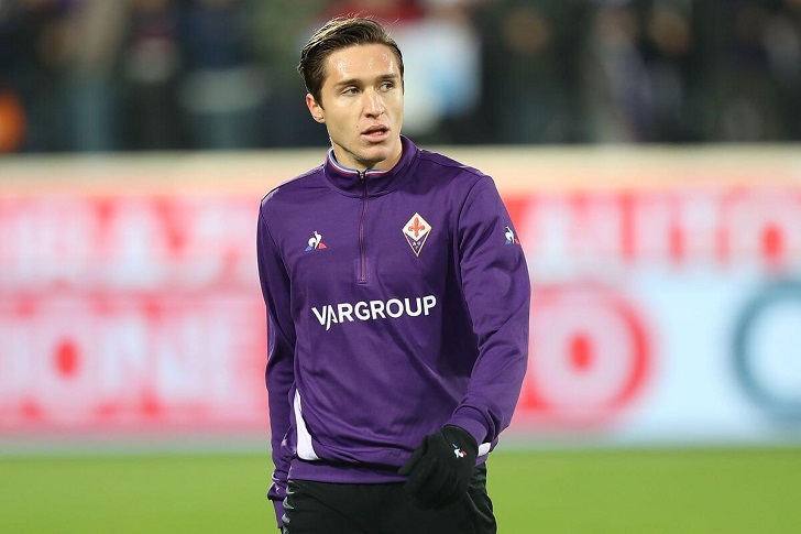 Federico Chiesa in action for Fiorentina