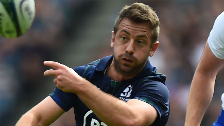 Greig Laidlaw in action for Scotland