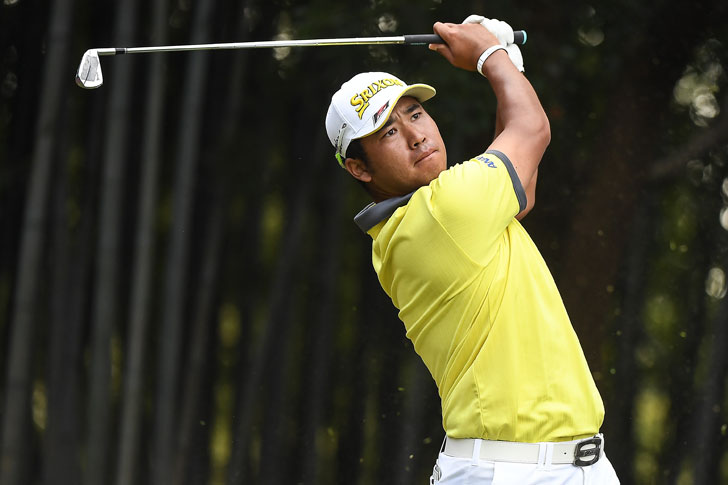 Hideki Matsuyama in action