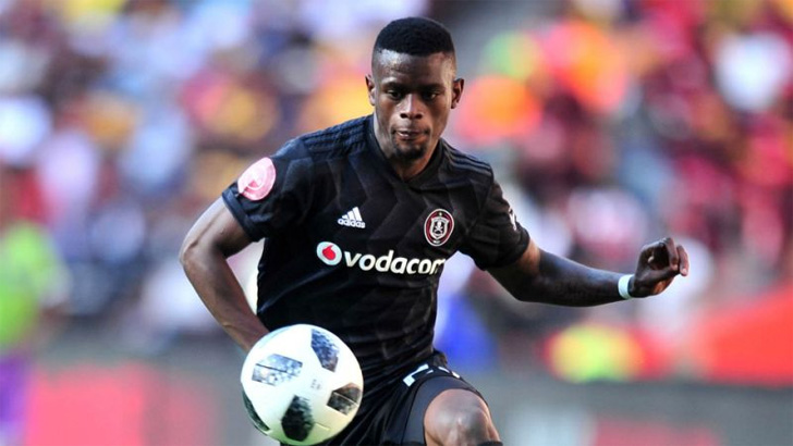 Innocent Maela in action for Orlando Pirates.