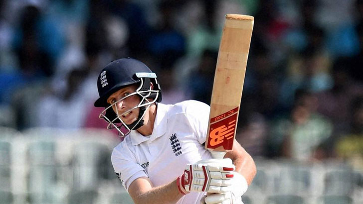 Joe Root in action for England.