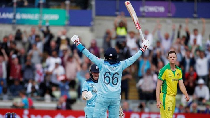 Joe Root in action for England.