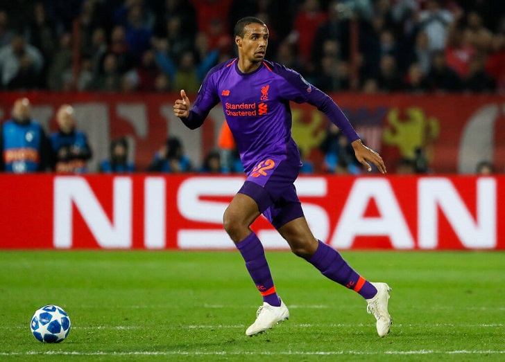 Joel Matip in action for Liverpool