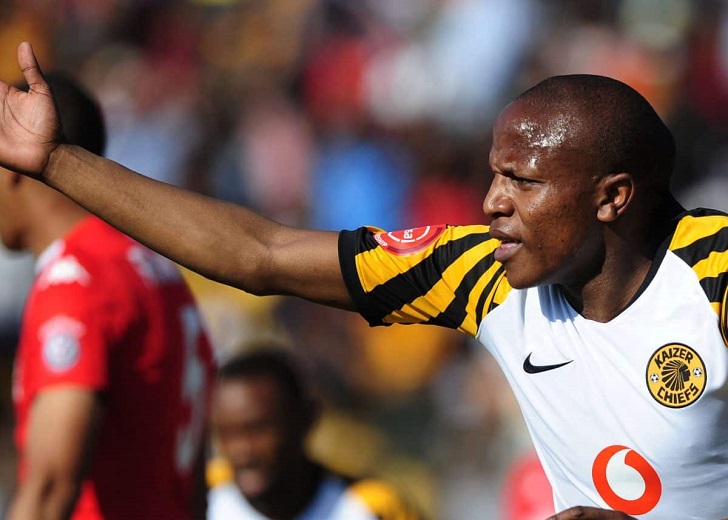 Lebogang Manyama in action for Kaizer Chiefs