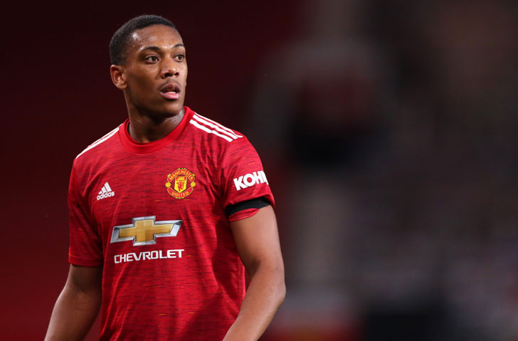 Manchester United forward Anthony Martial