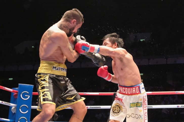 Pacquiao defeated Lucas Martin Matthysse in his last bout in July 2018.