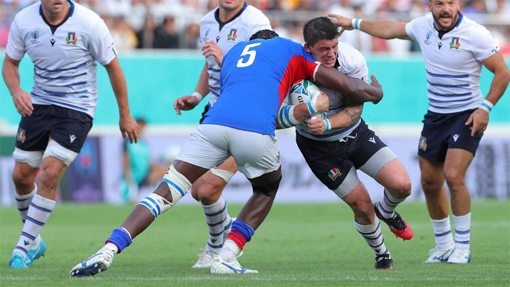 Namibia lost 47-22 to Italy in their World Cup opener