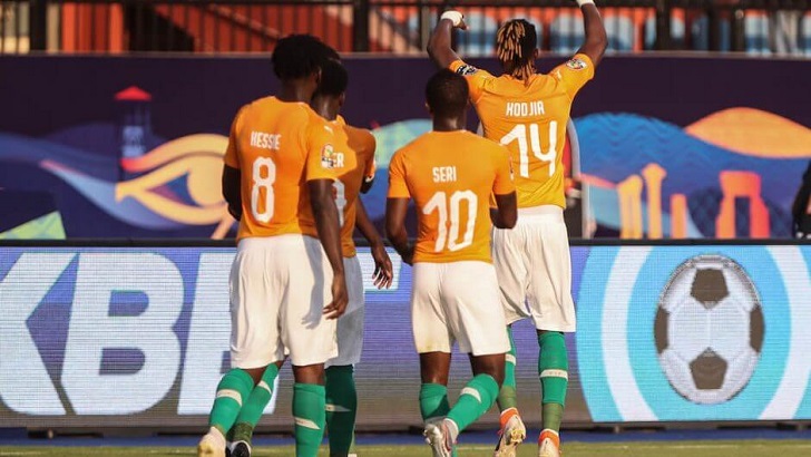 Nicolas Pepe in action for Ivory Coast.