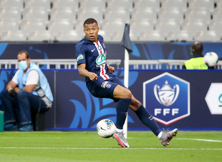 Paris Saint-Germain forward Kylian Mbappe