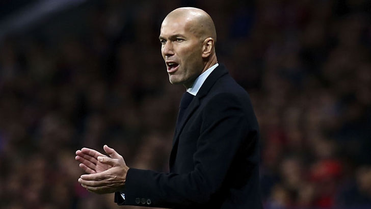 Real manager Zinedine Zidane