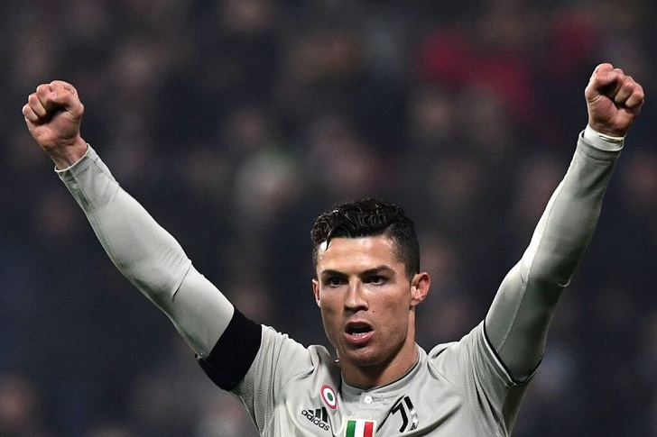 Cristiano Ronaldo in action for Juventus.