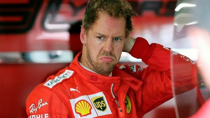 Sebastian Vettel of Ferrari.