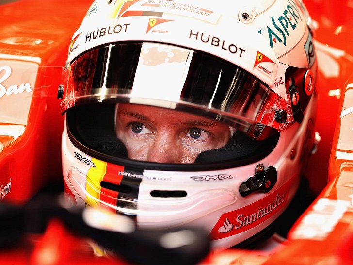 Sebastian Vettel of Ferrari.