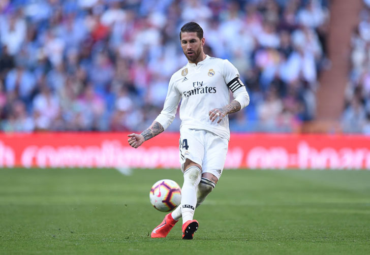 Sergio Ramos in action for Real.