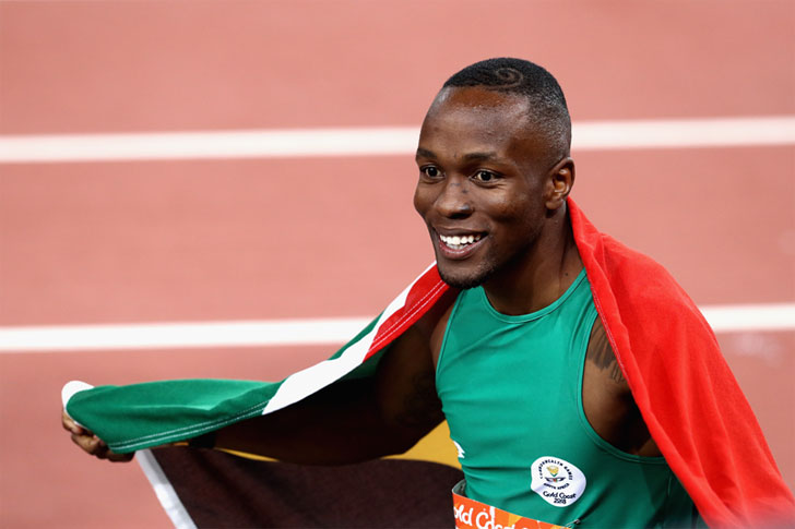 South African sprinter Akani Simbine