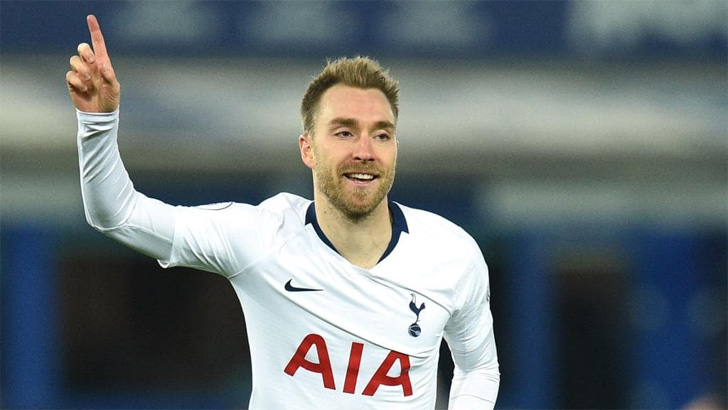 Spurs midfielder Christian Eriksen