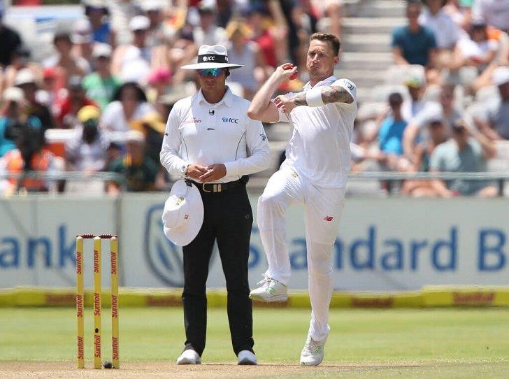 Dale Steyn in action for South Africa.
