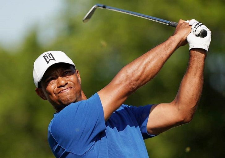 Tiger Woods in action.