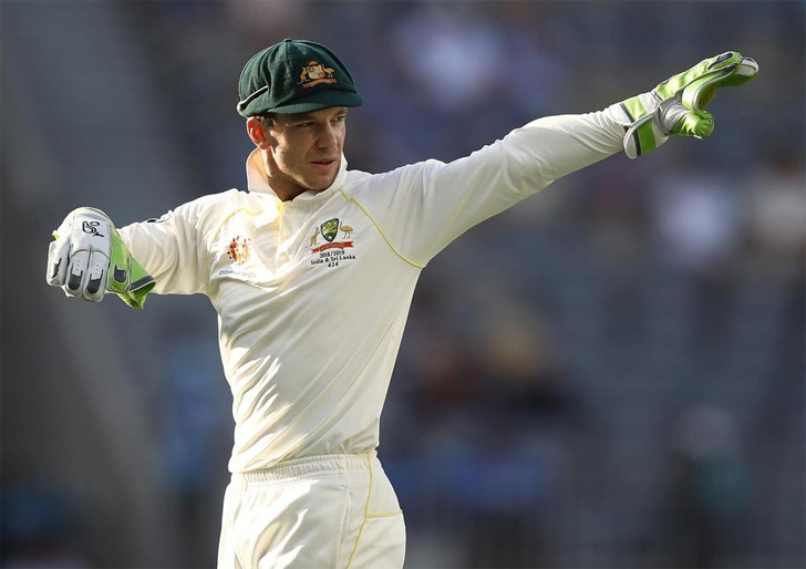 Tim Paine in action for Australia.