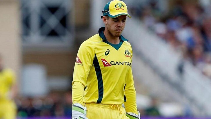 Tim Paine in action for England