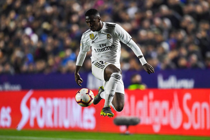 Vinicius Junior in action for Real Madrid.