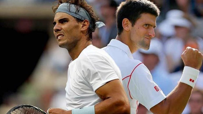 Rafael Nadal and Novak Djokovic